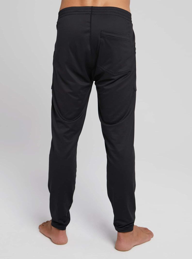 Black Burton Midweight Base Layer Stash Pants Men's Base Layer Pants | TDNJOU970