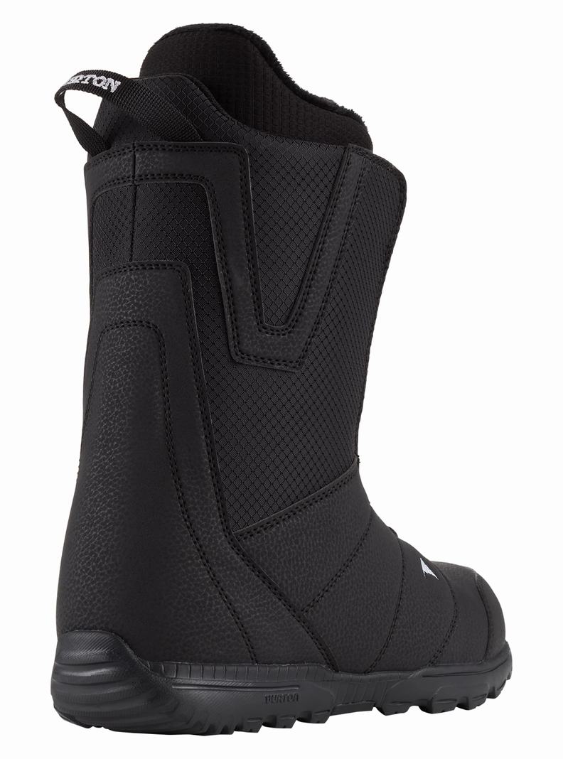 Black Burton Moto Lace Men's Snowboard Boots | ZPIVFU403