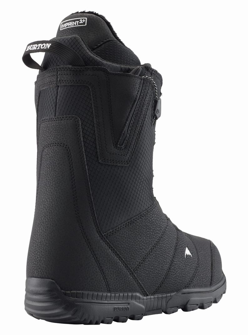 Black Burton Moto Men's Snowboard Boots | WXIYPD079