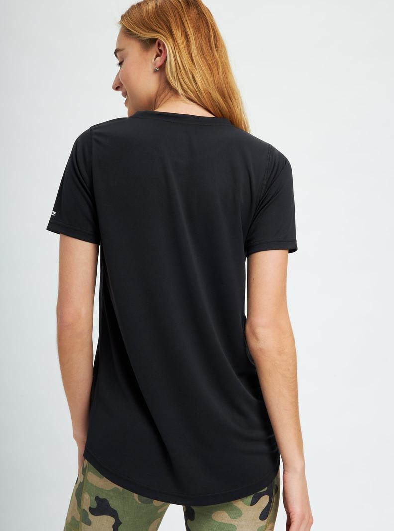 Black Burton Multipath Active Short Sleeve Women's T-Shirts | YMOLVK160