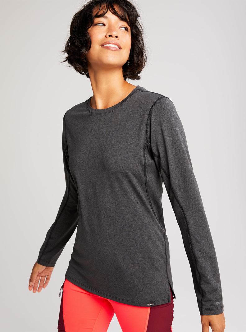 Black Burton Multipath Essential Tech Long Sleeve Women's Base Layer Top | DBPVUX693