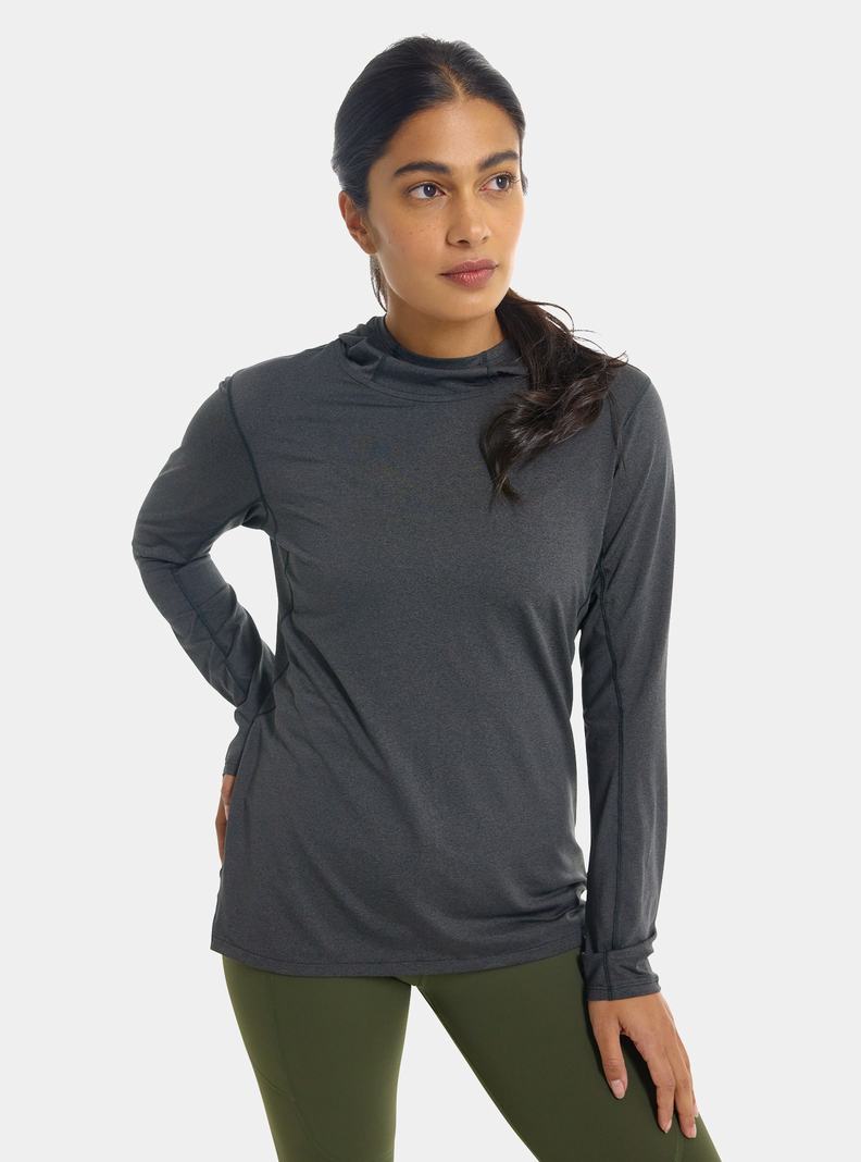 Black Burton Multipath Essential Tech Pullover Women's Hoodies | KBWTHY921