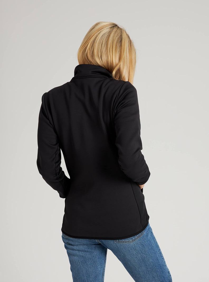 Black Burton Multipath Full-Zip Fleece Women's Sweatshirts | HTKIME654