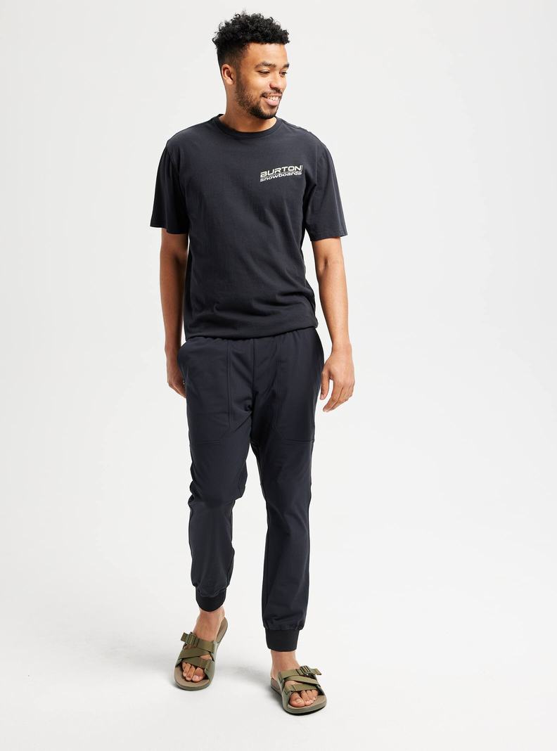 Black Burton Multipath Jogger Men's Pants | XNWDRQ873