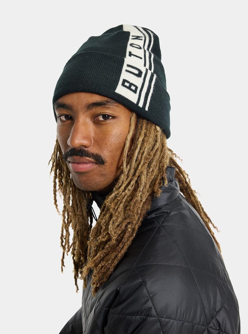 Black Burton Partylap Men's Beanie | HRSXCD436