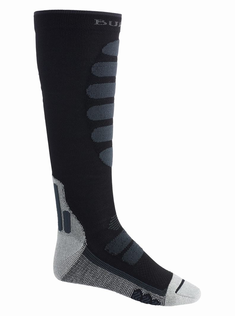 Black Burton Performance + Lightweight Compression Men\'s Socks | LKJABE463