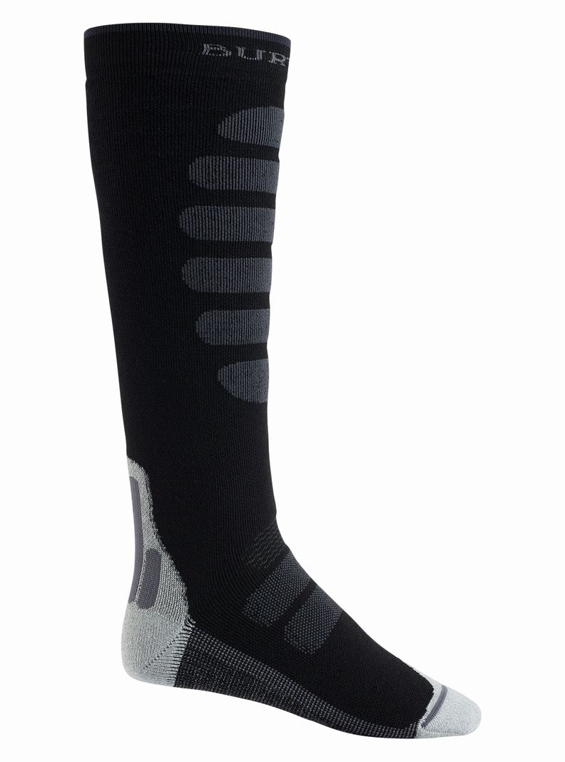 Black Burton Performance + Midweight Men\'s Socks | TVYSEK621