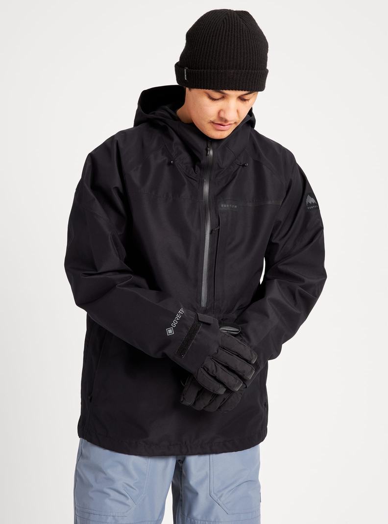 Black Burton Pillowline GORE-TEX 2L Anorak Men's Ski Jackets | BVXISC345