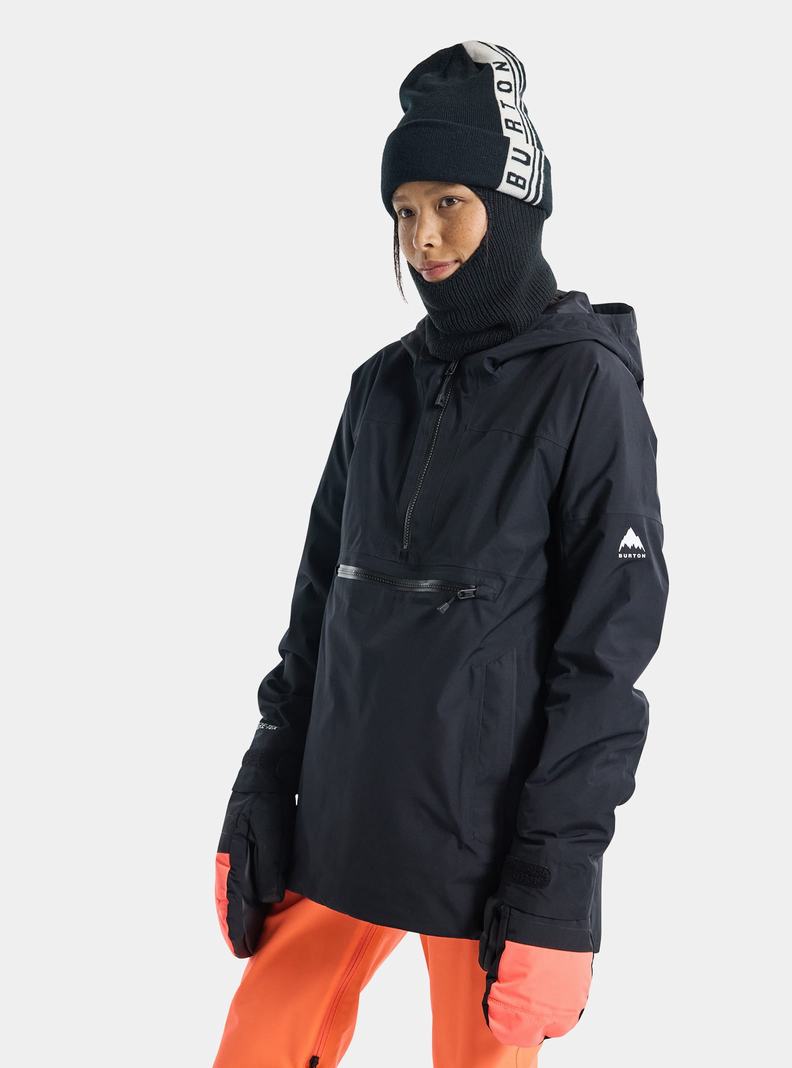 Black Burton Pillowline GORE-TEX 2L Anorak Women's Ski Jackets | ZFSHRY370