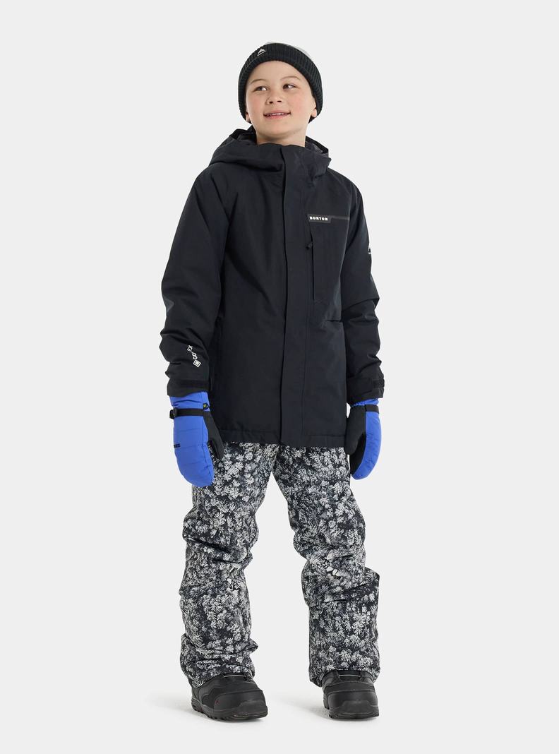 Black Burton Powline GORE-TEX 2L Kids' Ski Jackets | GWUNLD569