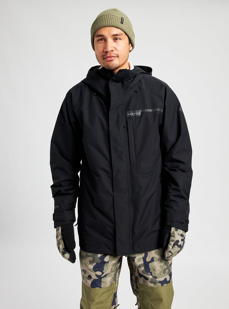 Black Burton Powline GORE-TEX 2L Men's Ski Jackets | VJHFLP487