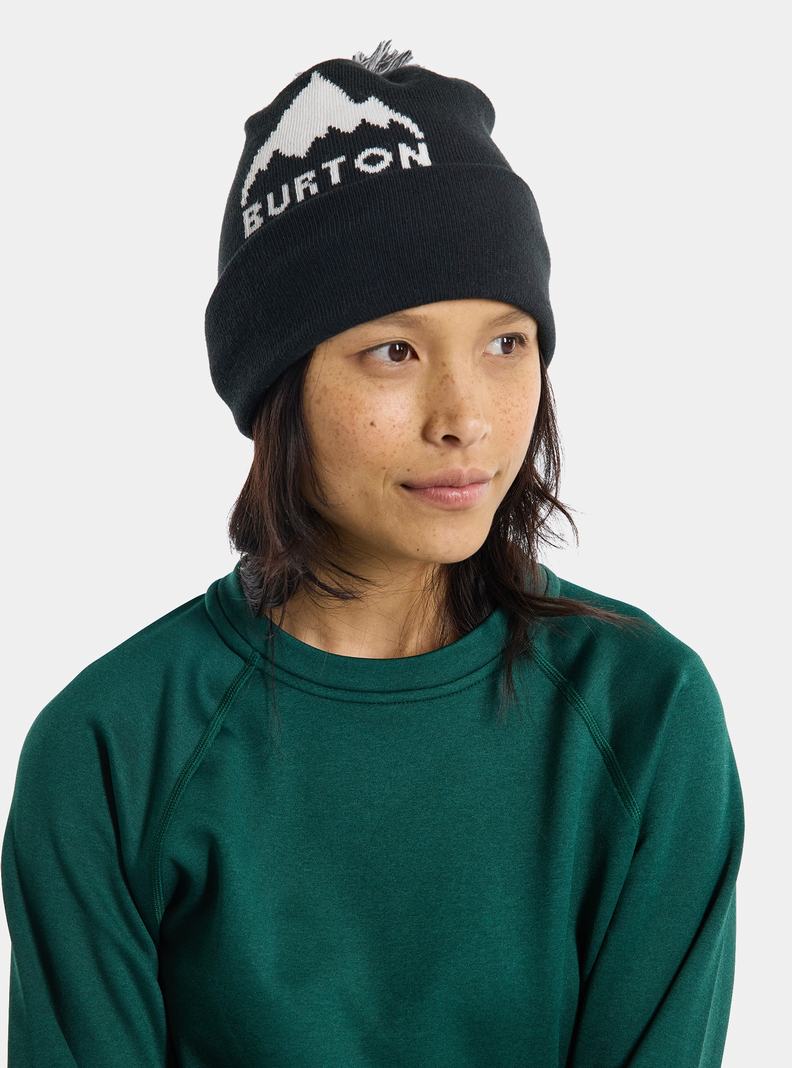 Black Burton Recycled Trope Men's Beanie | HSOBXG930