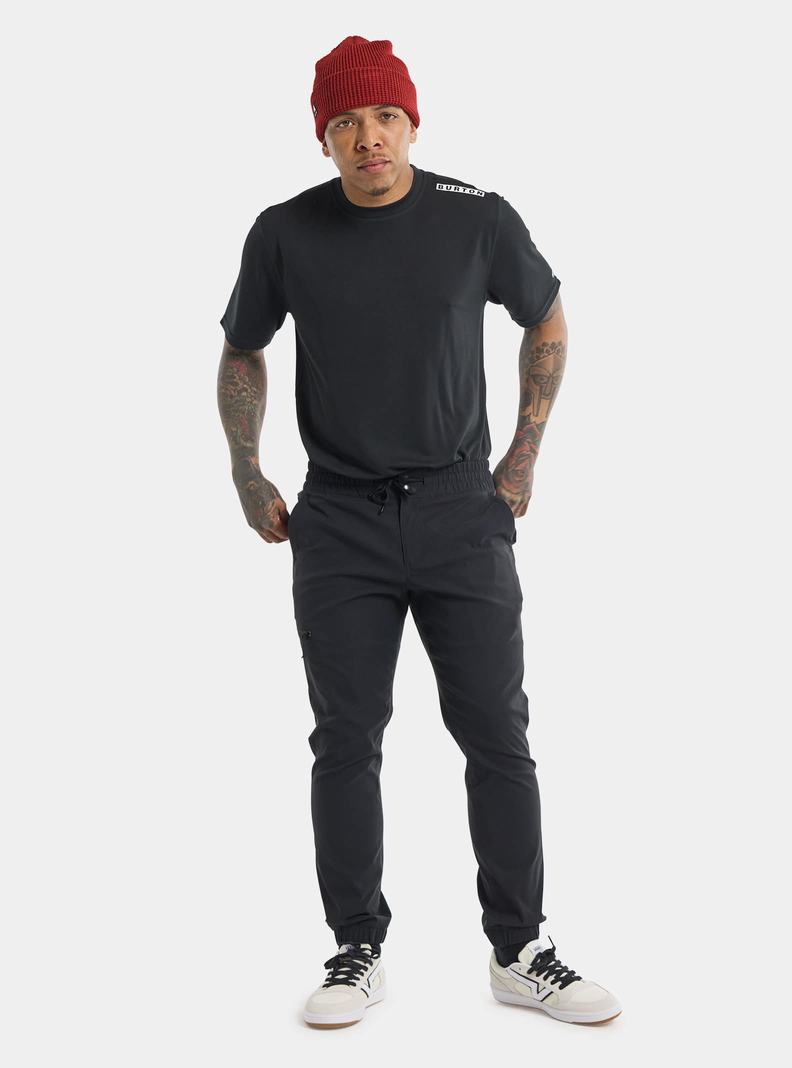 Black Burton Ridge Jogger Men's Pants | LWCJTG953