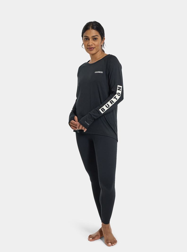 Black Burton Roadie Women's Base Layer Top | QOJPMF340