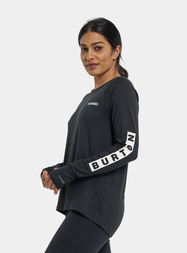 Black Burton Roadie Women's Base Layer Top | QOJPMF340