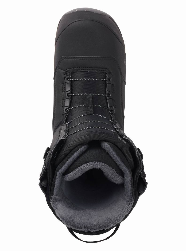 Black Burton Ruler Men's Snowboard Boots | FGBPKO718