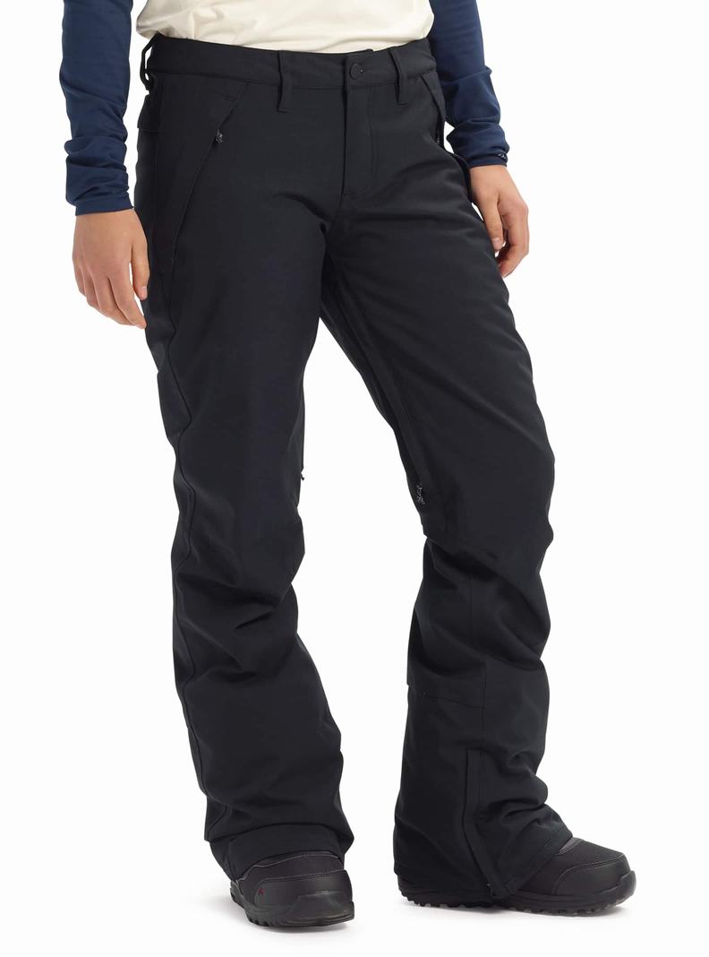 Black Burton Society Women's Ski Pants | CDVJAZ963