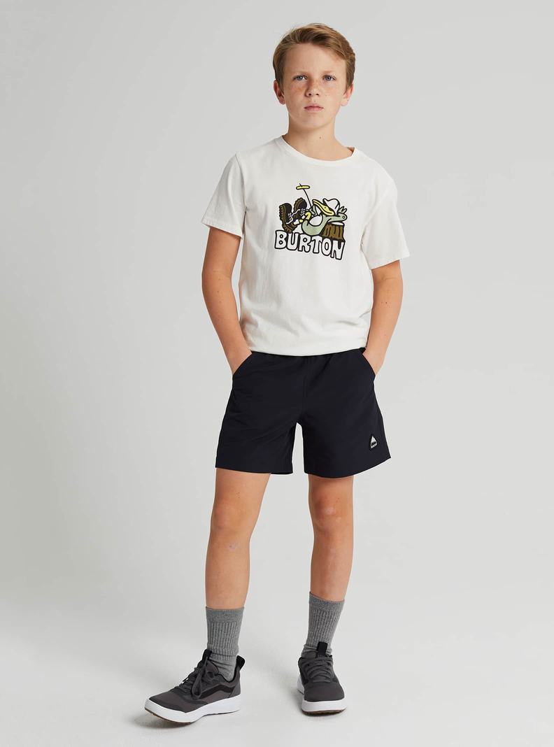 Black Burton Spurway Tech Kids' Shorts | RZXHBV421