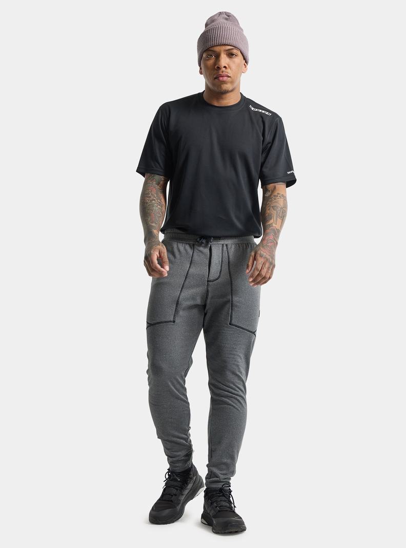 Black Burton Stockrun Grid Men's Pants | QZPRSB405