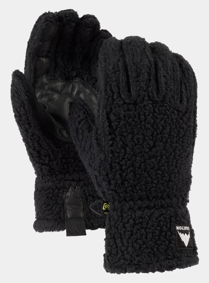 Black Burton Stovepipe Fleece Women\'s Ski Gloves | ZFUEKH140