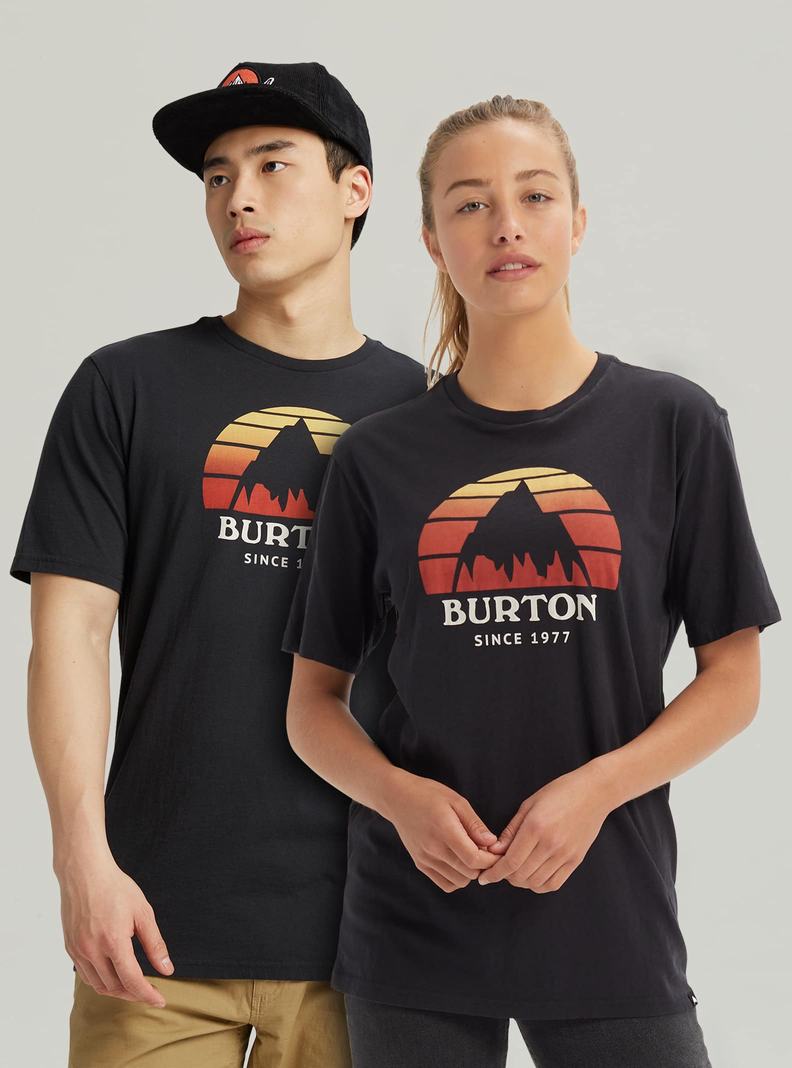 Black Burton Underhill Short Sleeve Men's T-Shirts | FMLOWB569