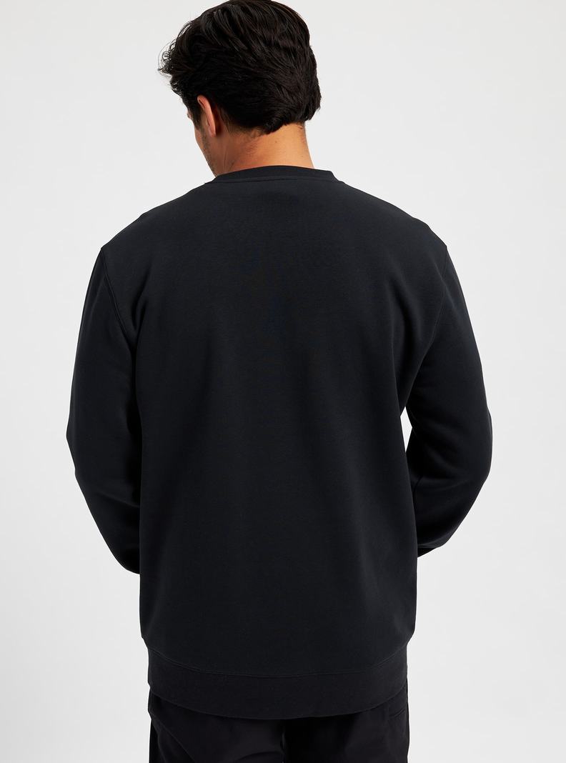 Black Burton Vault Crew Men's Sweatshirts | AJWXKL429