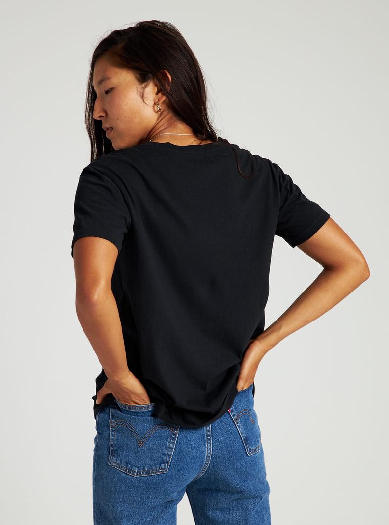 Black Burton Vault Short Sleeve Women's T-Shirts | FUPSWN132