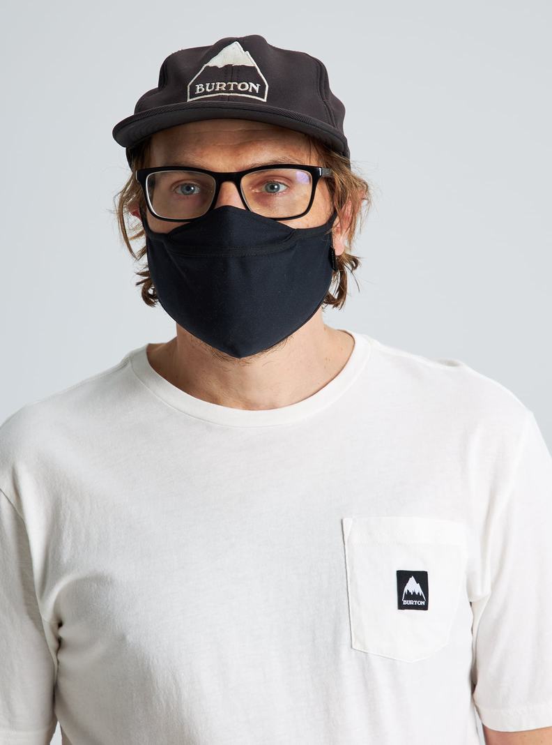 Black Burton Wicking Men's Facemasks | KEMZVS687