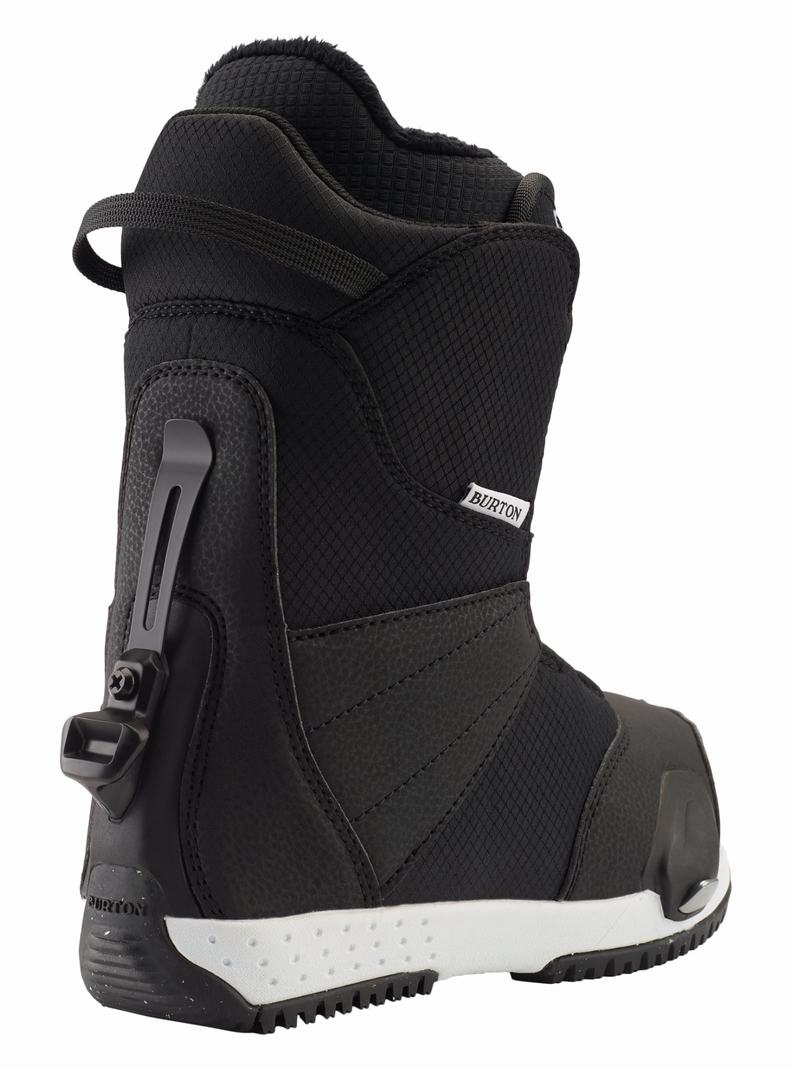 Black Burton Zipline Step On® Kids' Snowboard Boots | ANQOJK682