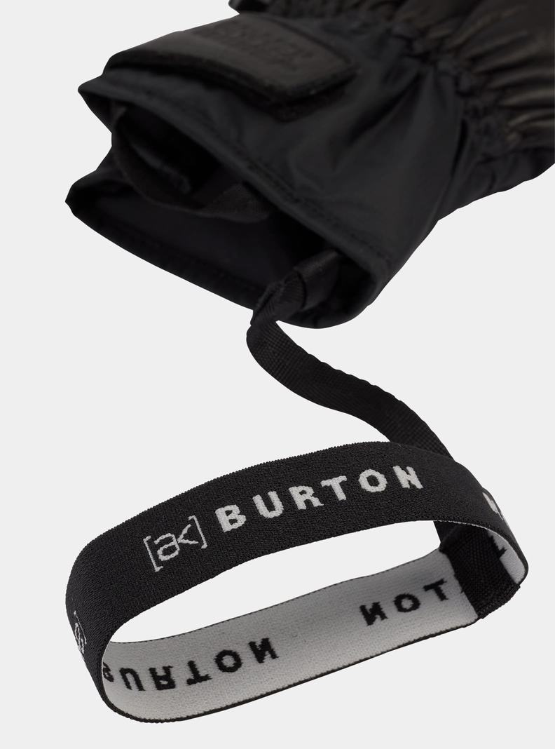 Black Burton [ak] Clutch GORE-TEX Leather Men's Ski Mittens | UTVSZH627