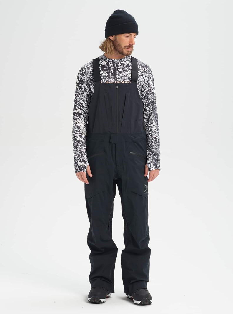 Black Burton [ak] Freebird GORE‑TEX 3L Stretch Men's Bibs | ELYJZG517