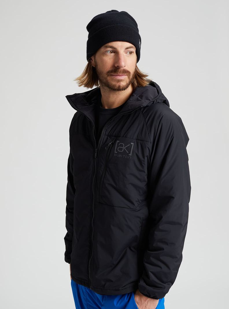 Black Burton [ak] Helium Hooded Stretch Insulated Men's Ski Jackets | XHQUVP582