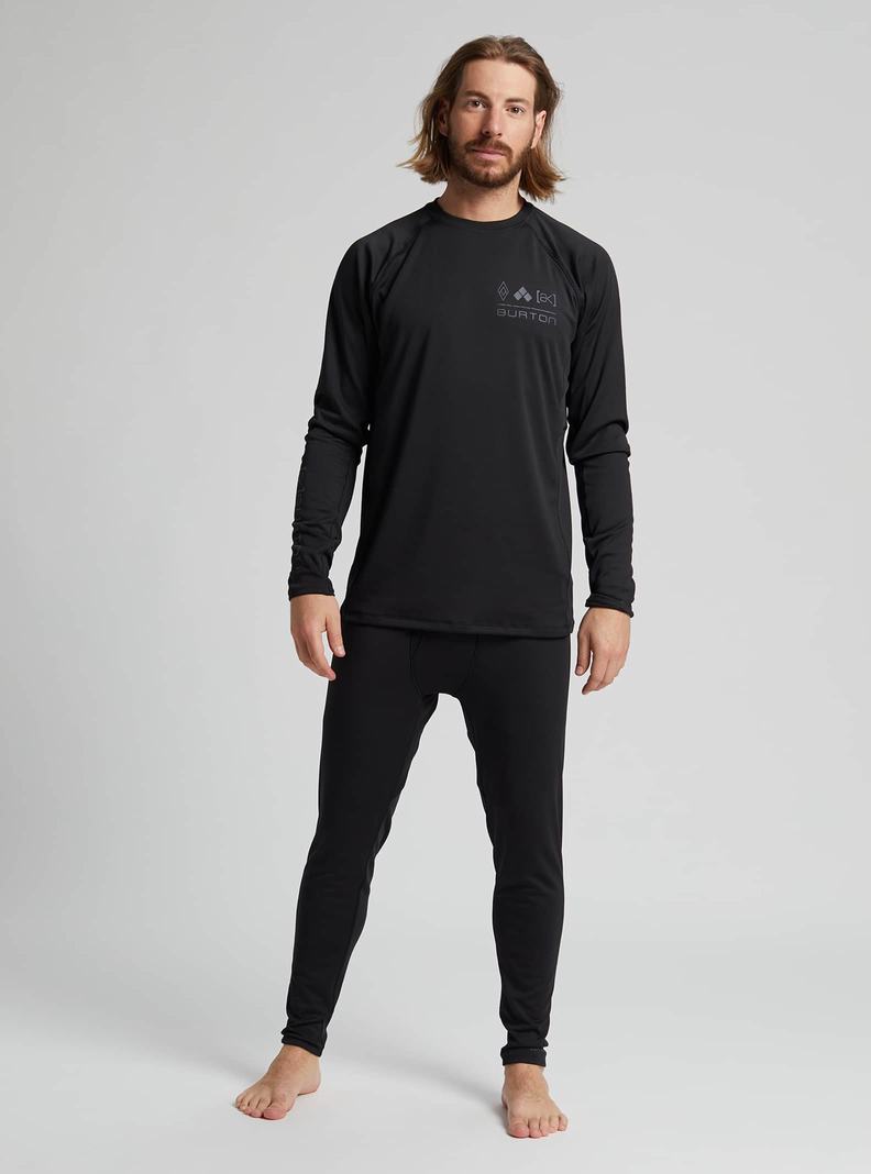 Black Burton [ak] Helium Power Grid™ Men's Base Layer Pants | MXLBGH570