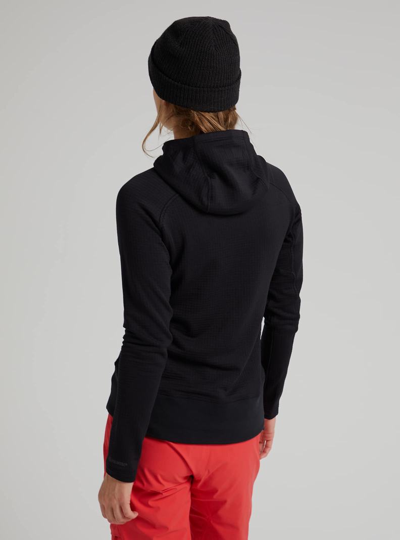 Black Burton [ak] Helium Power Grid™ Pullover Fleece Women's Sweatshirts | BXEDRV702