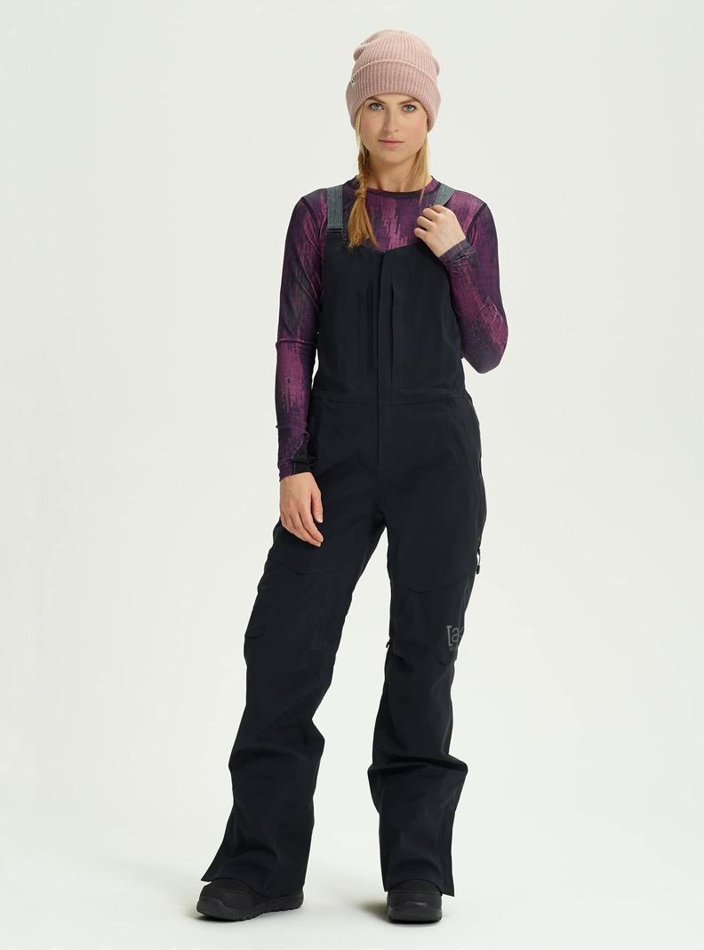 Black Burton [ak] Kimmy GORE‑TEX 3L Stretch Women's Bibs | RXYZTS362