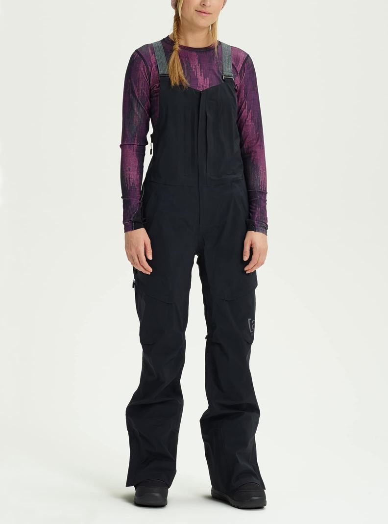 Black Burton [ak] Kimmy GORE‑TEX 3L Stretch Women's Bibs | RXYZTS362