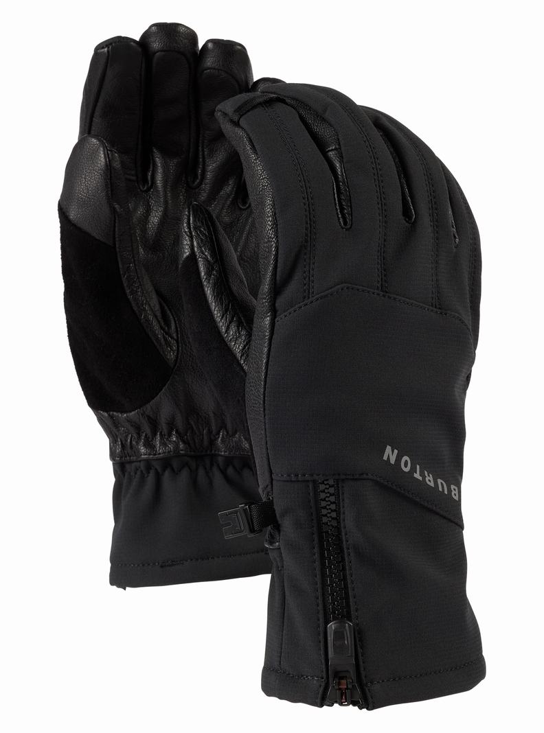 Black Burton [ak] Tech Men\'s Ski Gloves | GYZIBN196