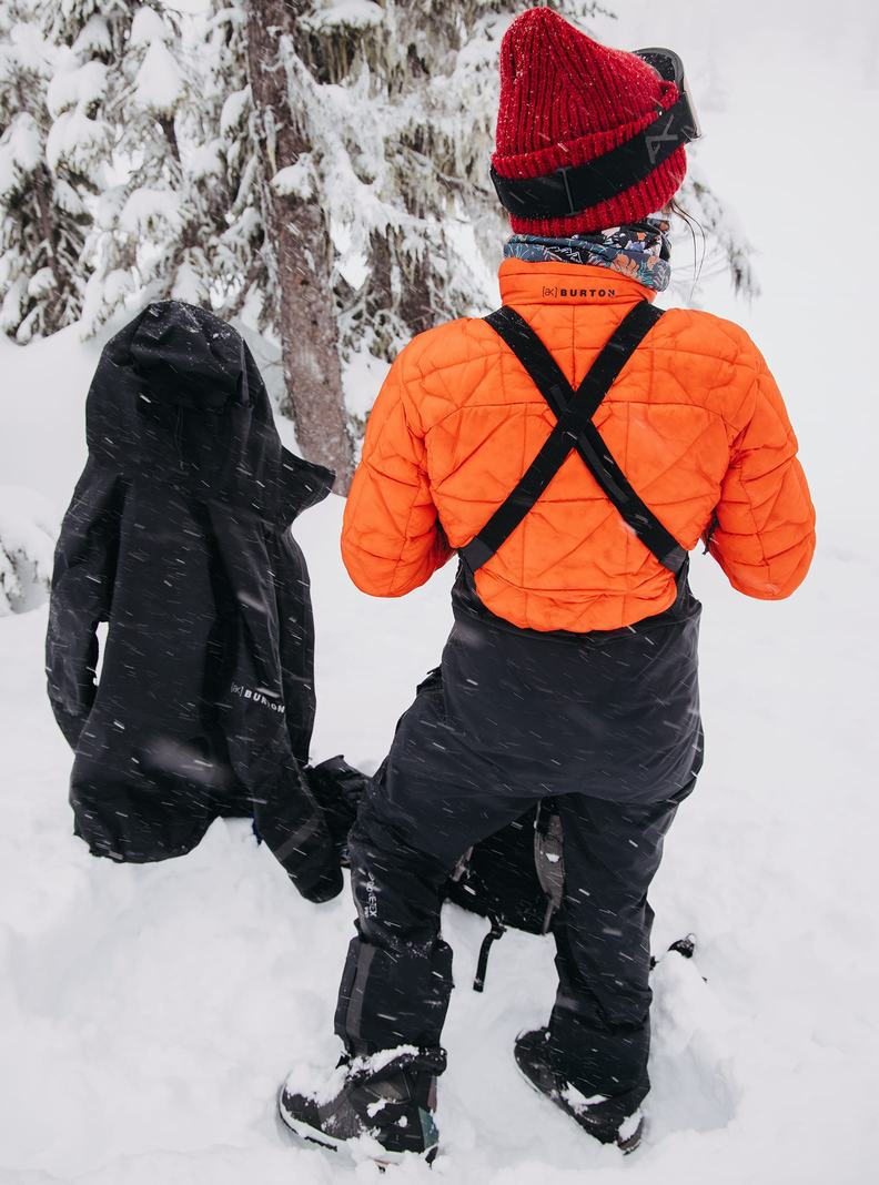 Black Burton [ak] Tusk GORE-TEX PRO 3L Hi-Top Women's Bibs | FVWHST431