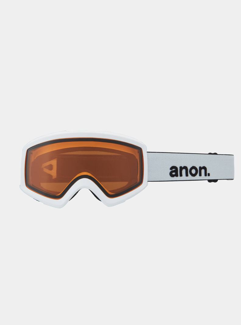 Black / Green Burton Anon Helix 2.0 Low Bridge Fit Men's Ski Goggles | VYUGZI795