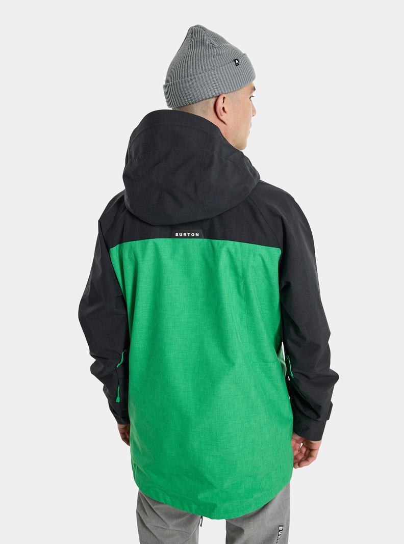 Black / Green Burton Lodgepole 2L Men's Ski Jackets | LWSTAN425