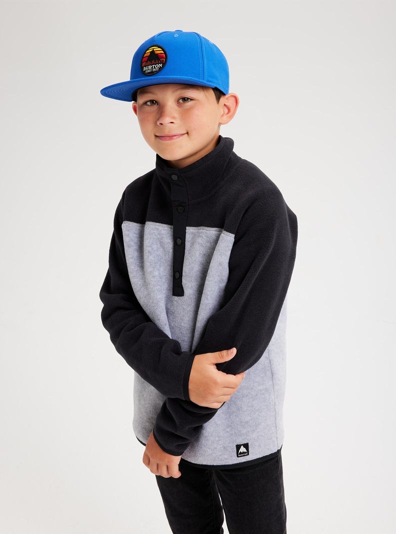 Black / Grey Burton Spark Kids' Fleece | CGWXHR758