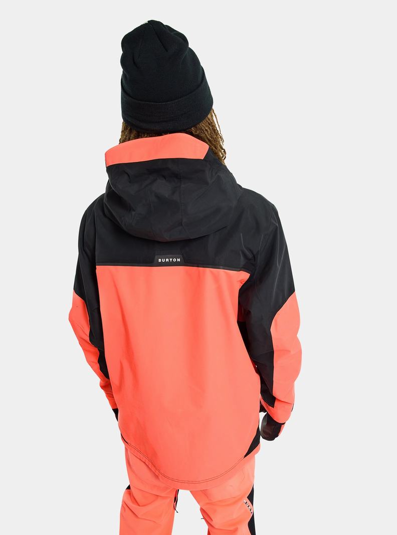 Black / Orange Burton Frostner 2L Men's Ski Jackets | XZOTFU039