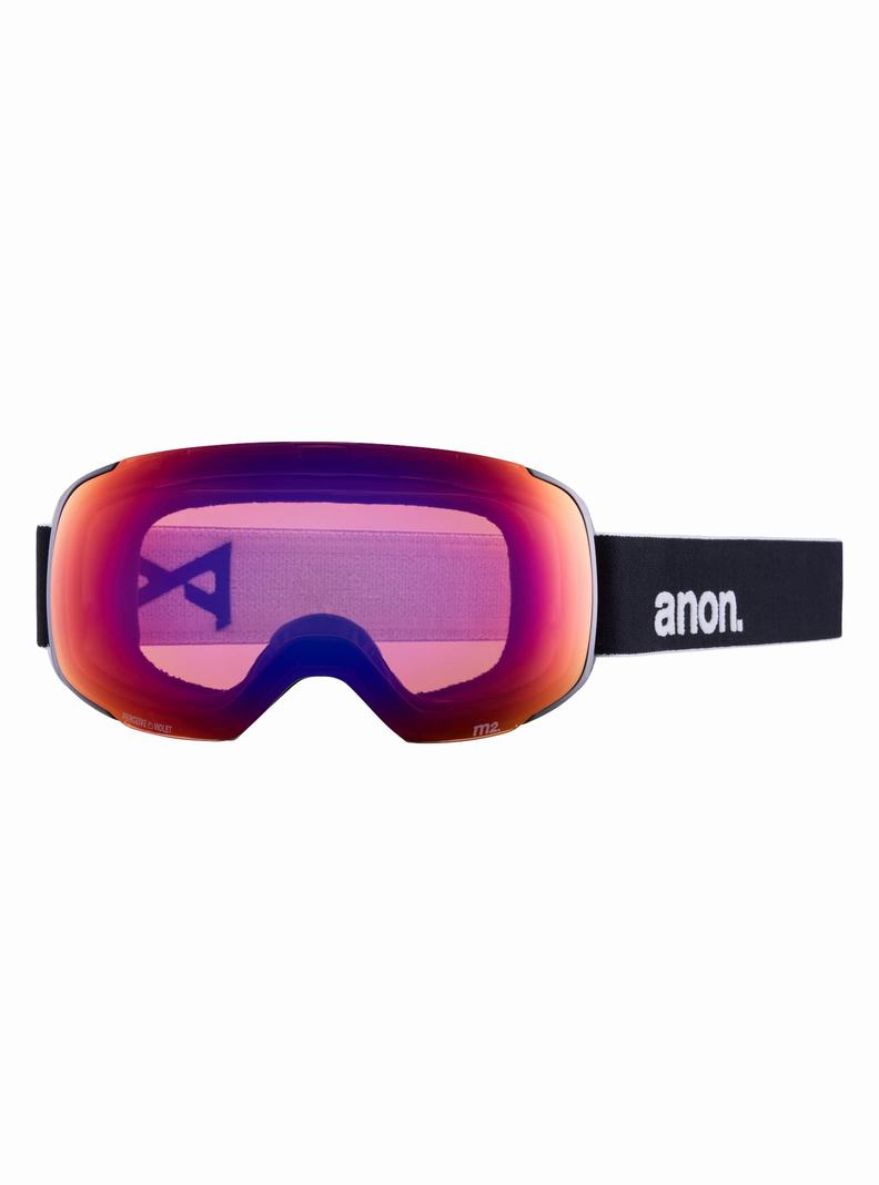 Black / Purple / Burton Anon M2 Goggles (Polarized) + Bonus Lens Women's Ski Goggles | GMHISV146