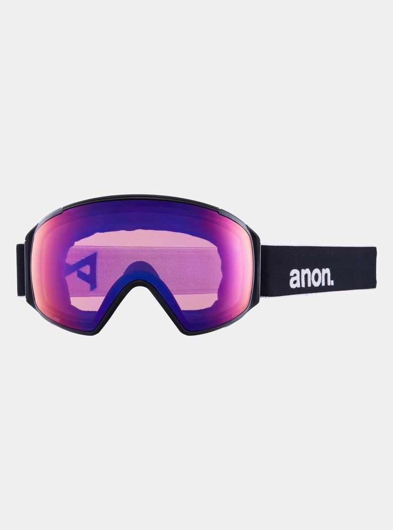 Black / Purple / Burton Anon M4S Goggles (Polarized Toric) + Bonus Lens + MFI® Face Mask Women's Ski Goggles | DRUNLQ583