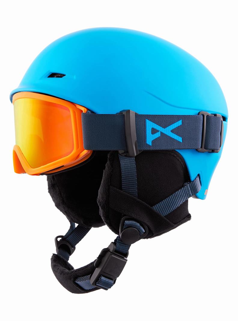 Blue Burton Anon Define Kids' Snowboard Helmets | MBRDNG284