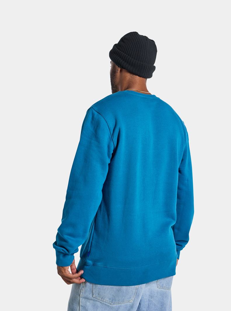 Blue Burton BRTN Crew Men's Sweatshirts | GTHELJ264