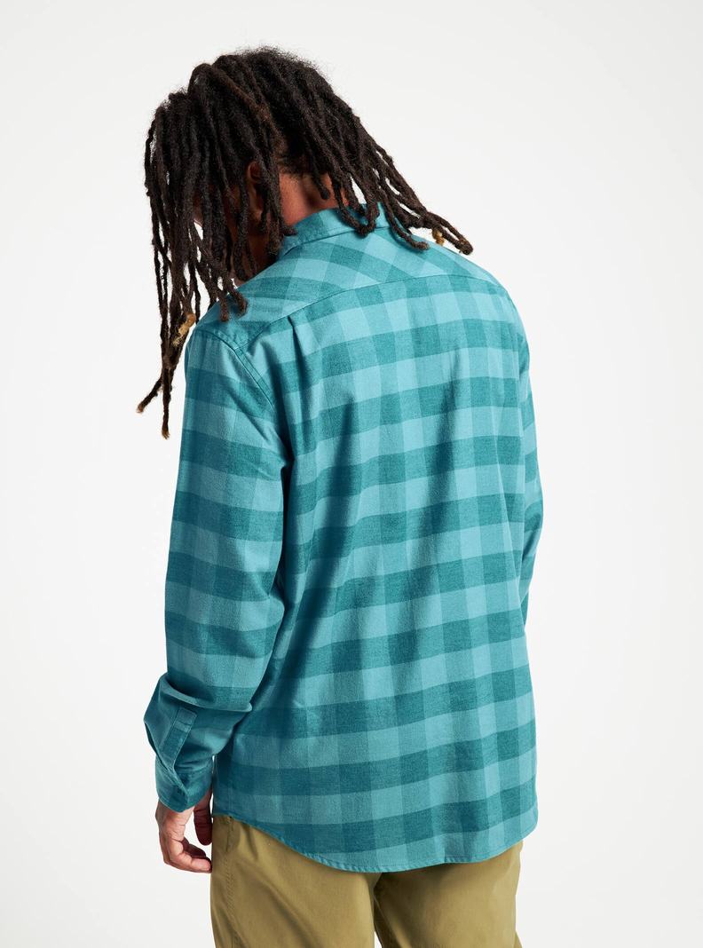 Blue Burton Brighton Flannel Men's Shirts | ARXZGH721