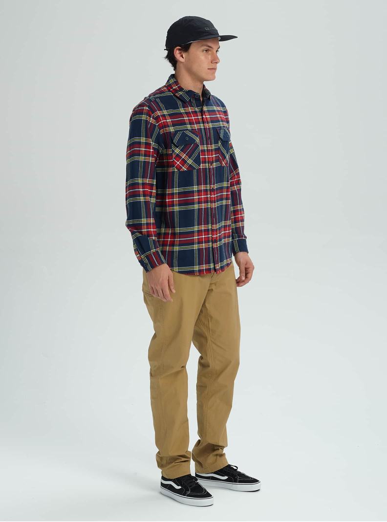 Blue Burton Brighton Flannel Men's Shirts | NEITGQ354