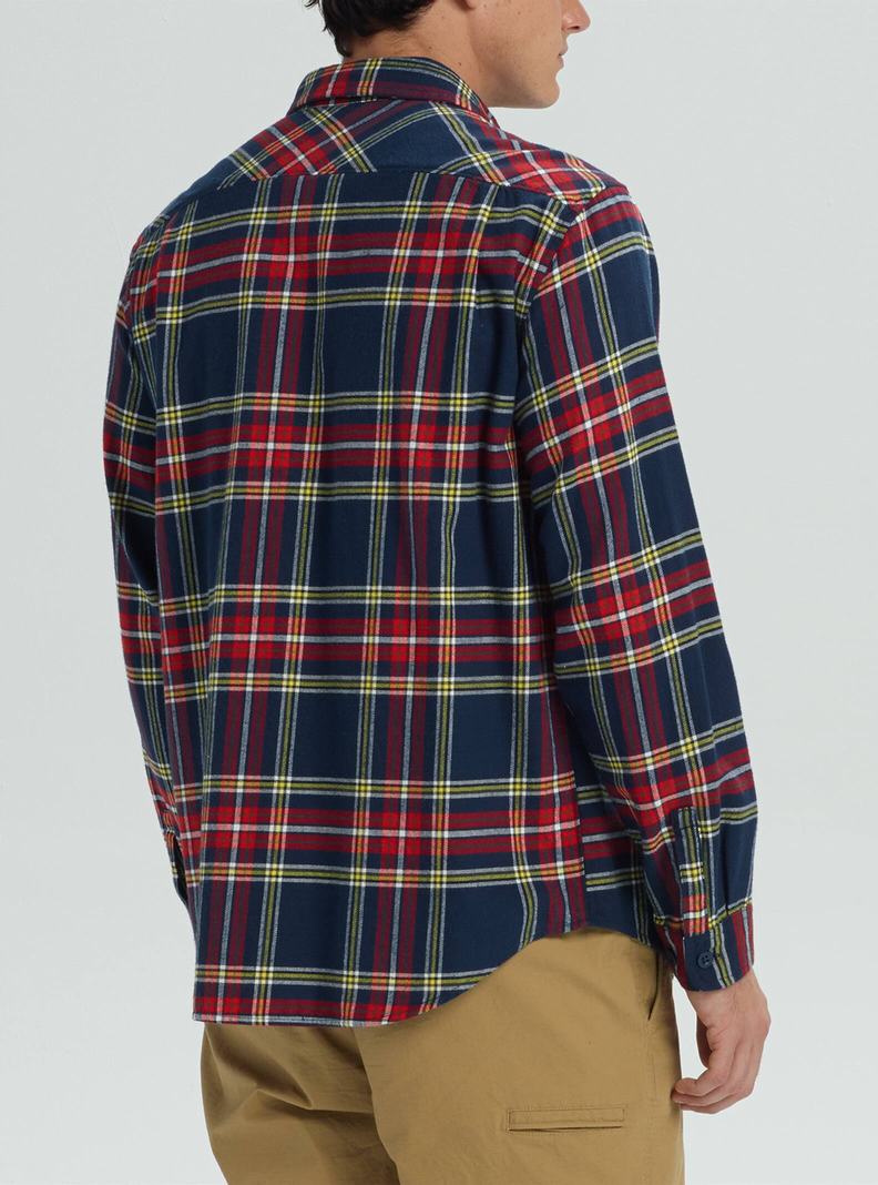 Blue Burton Brighton Flannel Men's Shirts | NEITGQ354