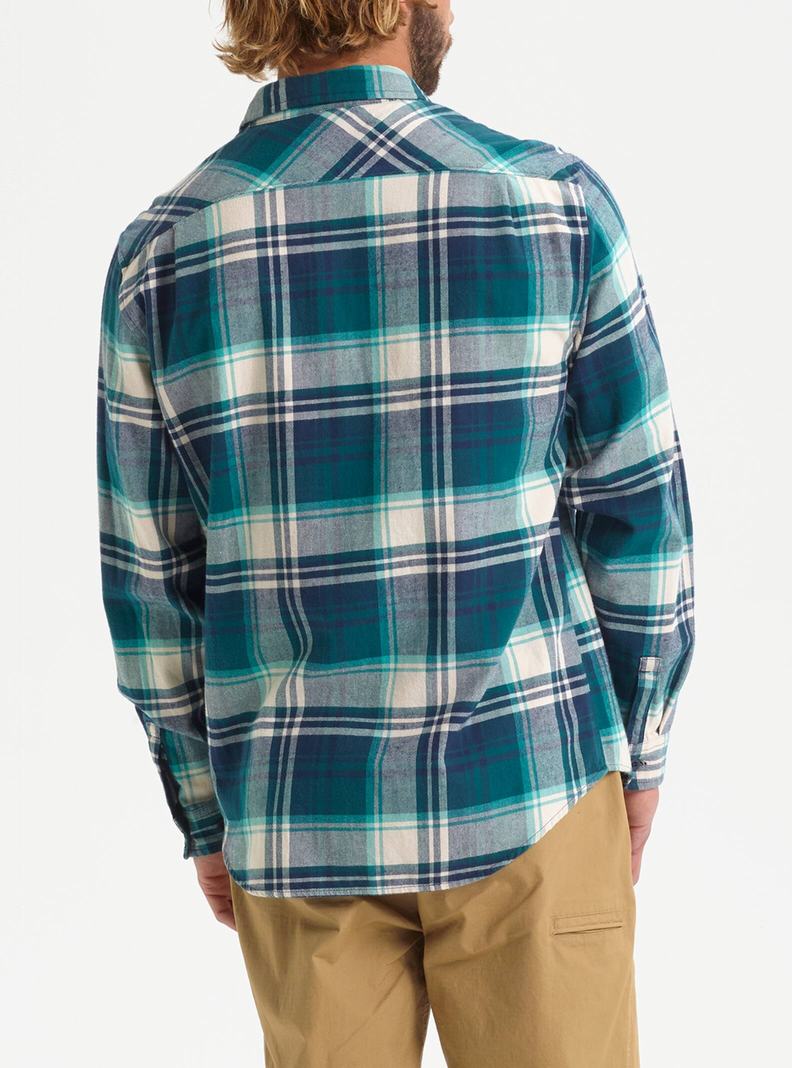 Blue Burton Brighton Flannel Men's Shirts | ZABUTP512